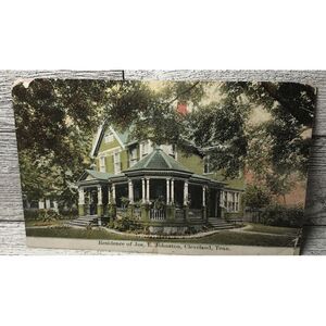 Vintage Home of Jos. E Johnston Cleveland Tennesse Ephemera Memorabilia Souvenir